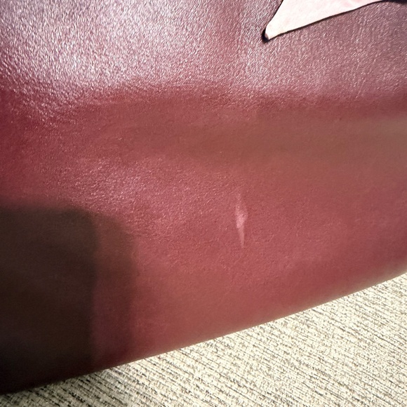 COACH, the Soft Empire 40 Leather Carryall Satchel Bag- Merlot - Picture 8 of 10